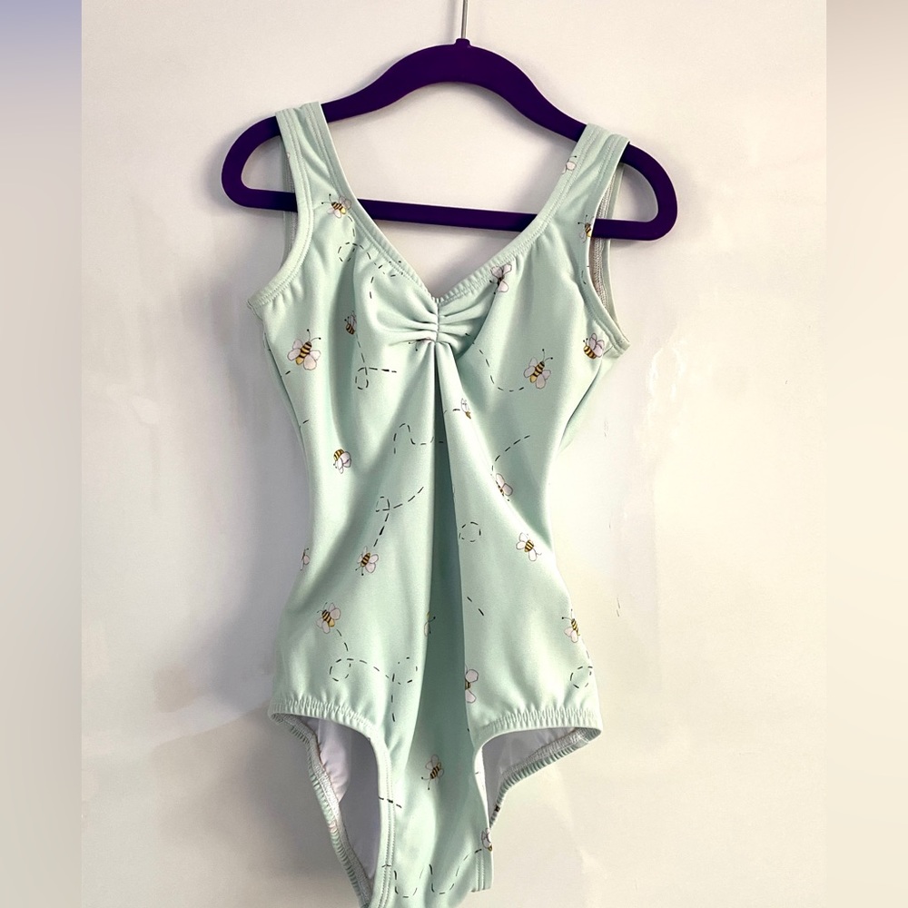 Lucky Leo Blue Bee Moon Low Back XXS Leotard